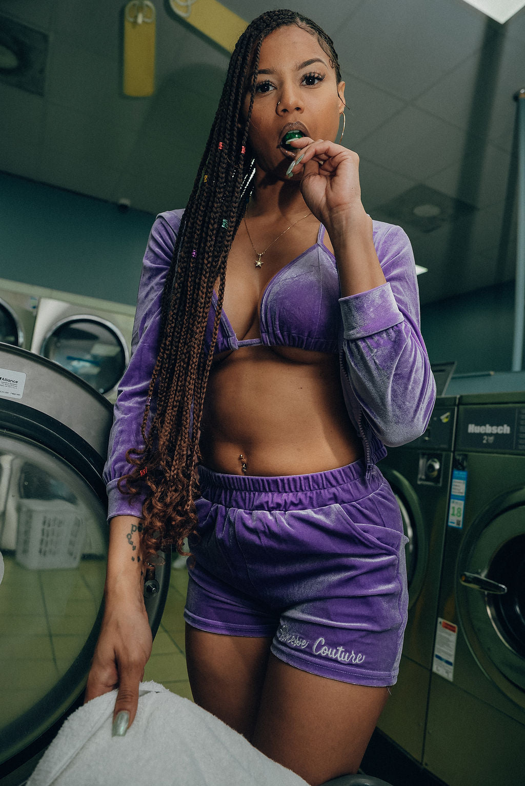 Velour Set- Purple