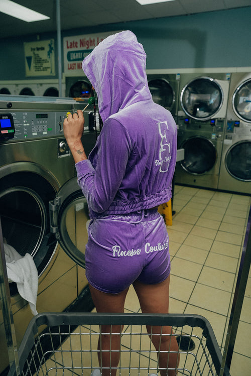 Velour Set- Purple